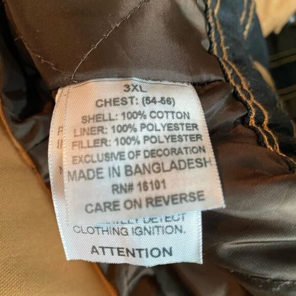 Ridgecut Toughwear Unisex Insulated Duck Canvas Overalls Size 3X Workwear - Picture 10 of 10